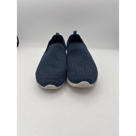 Skechers Womens Slip-On Walking Shoes Size 7.5 Navy - Picture 2 of 6